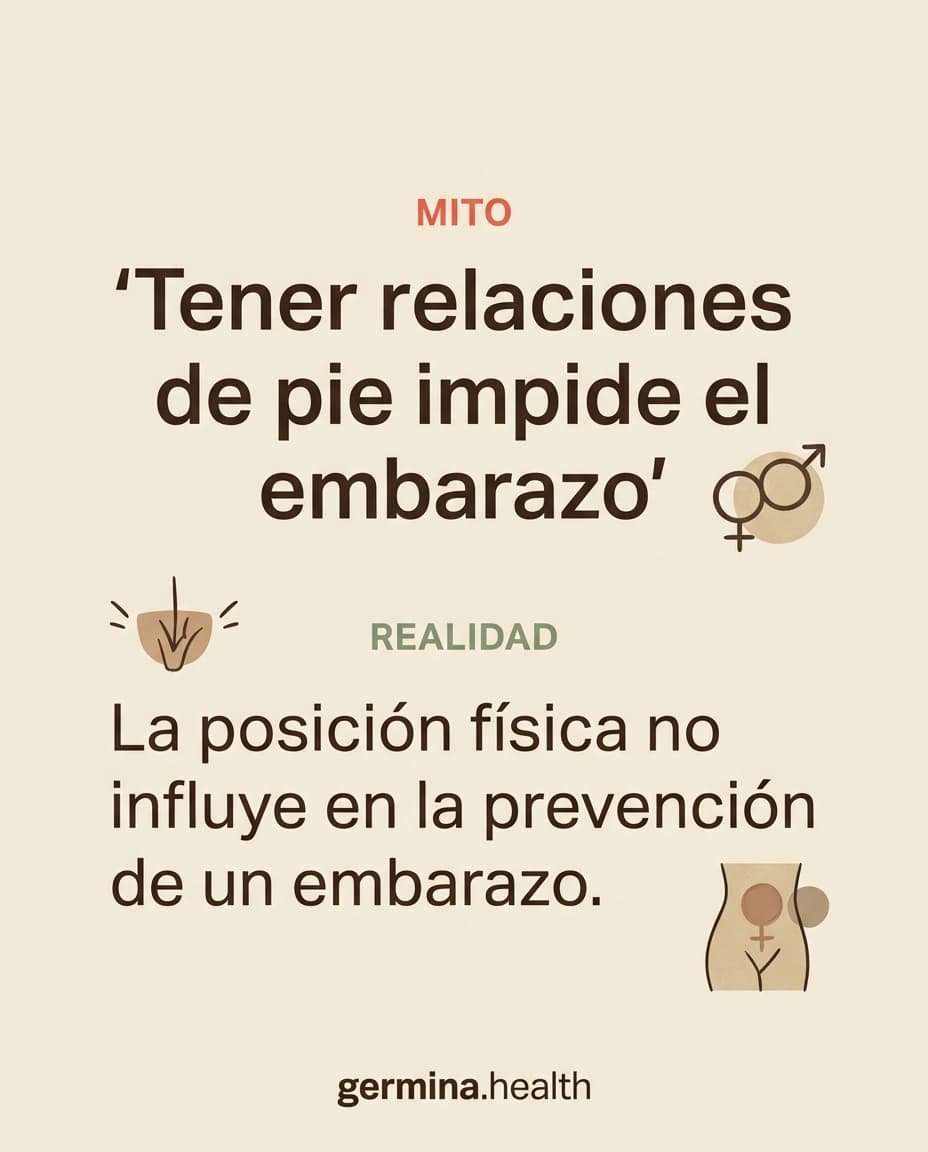 Infografía: Tener relaciones de pie impide el embarazo