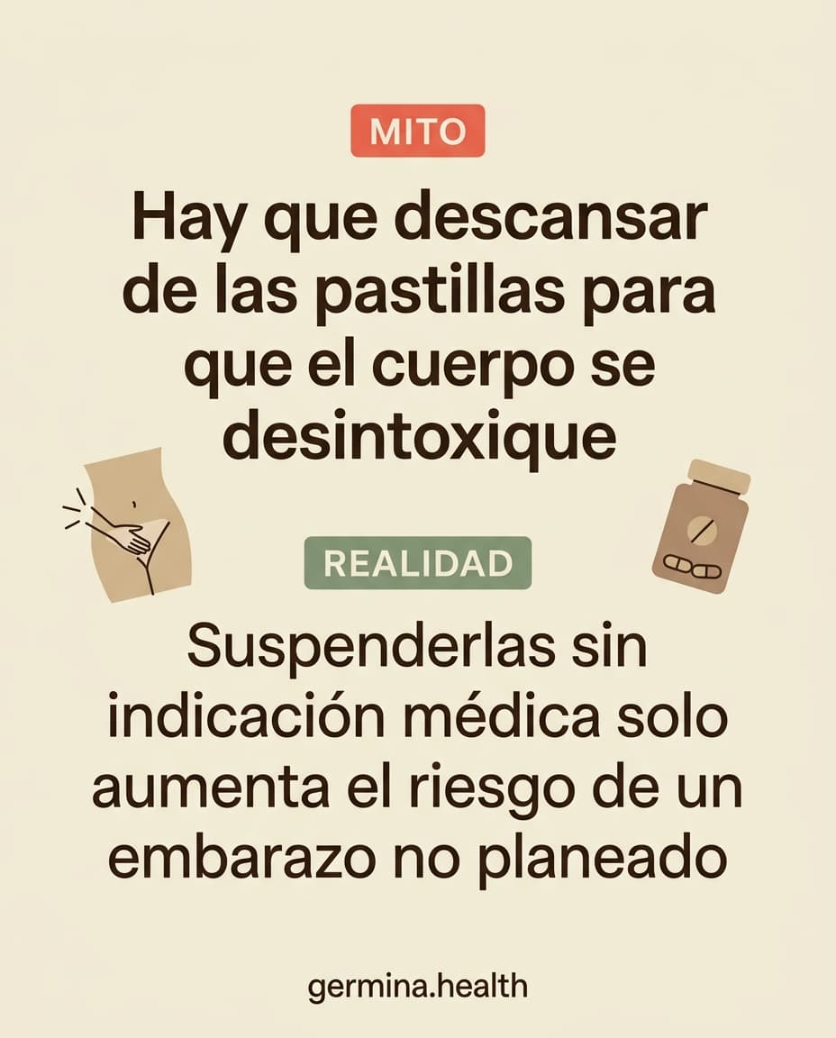 Infografía: Hay que descansar de las pastillas para que el cuerpo se desintoxique